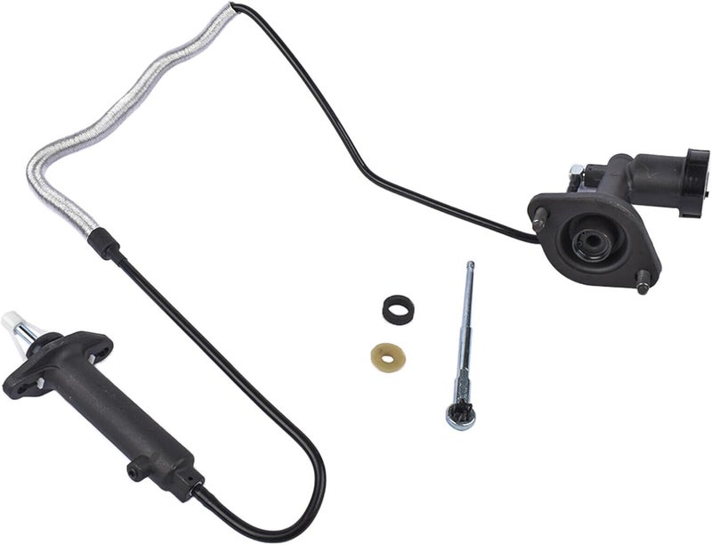 Tiny Force Clutch Master and Slave Cylinder Assembly Compatible with 1997-2002 Jeep Wrangler 2.5L 4.0L Replace CC649041 136.67719 52107652AB - Image 1
